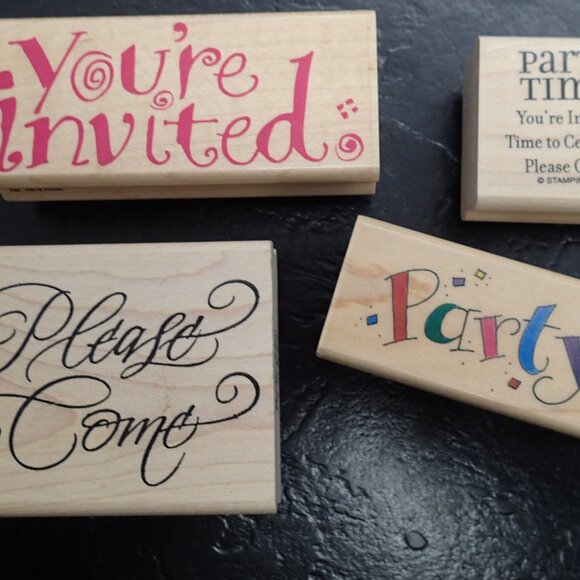 Party Stampers Set of 4- NEW - Picture 3 of 3